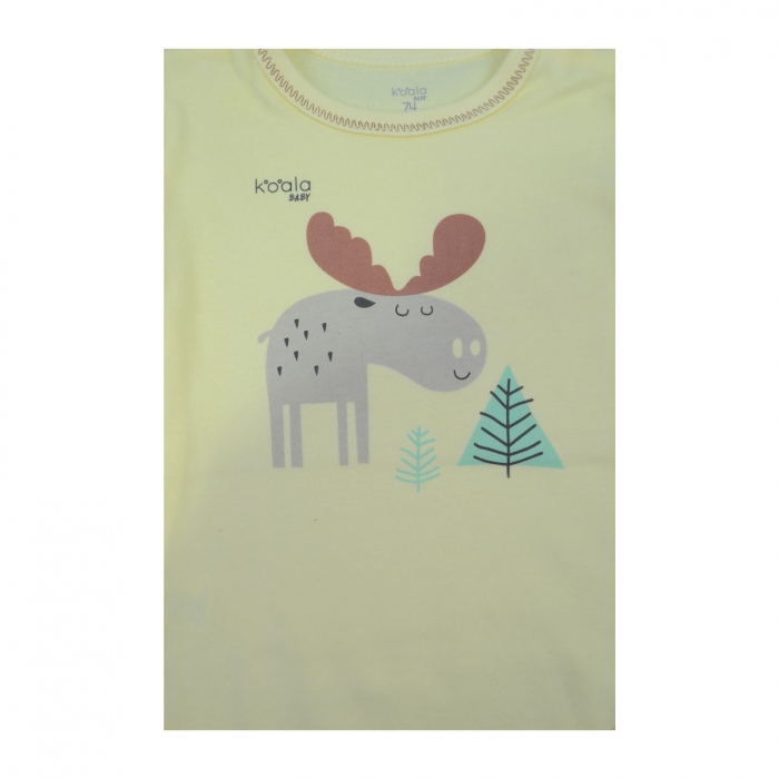 Body cu maneca lunga pentru baieti Koala Happy Baby 07-499GN_74 cm-2332, Galben [3]