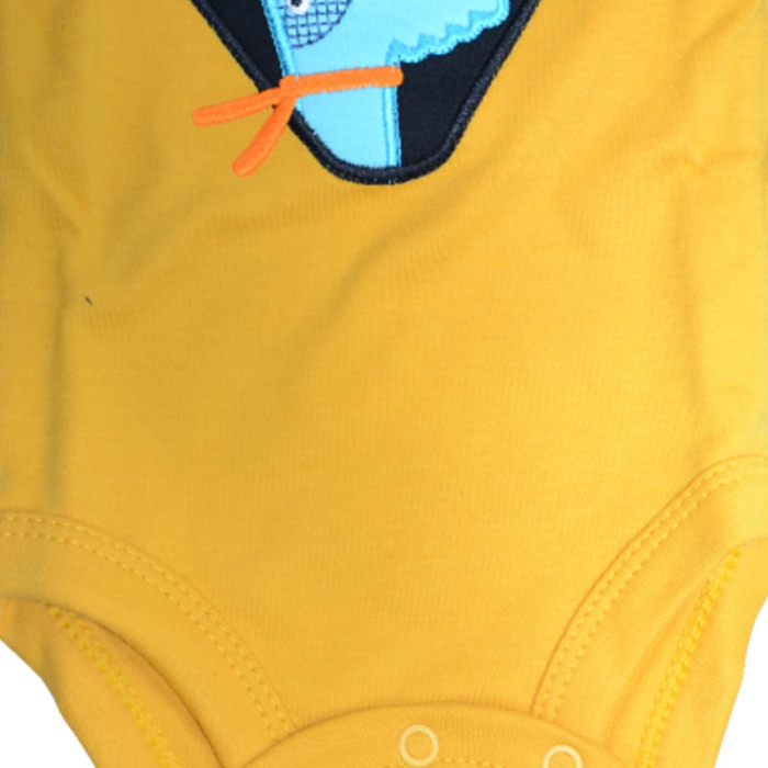 Body cu maneca lunga pentru baieti Koala Jumbo 02-484, Galben [3]