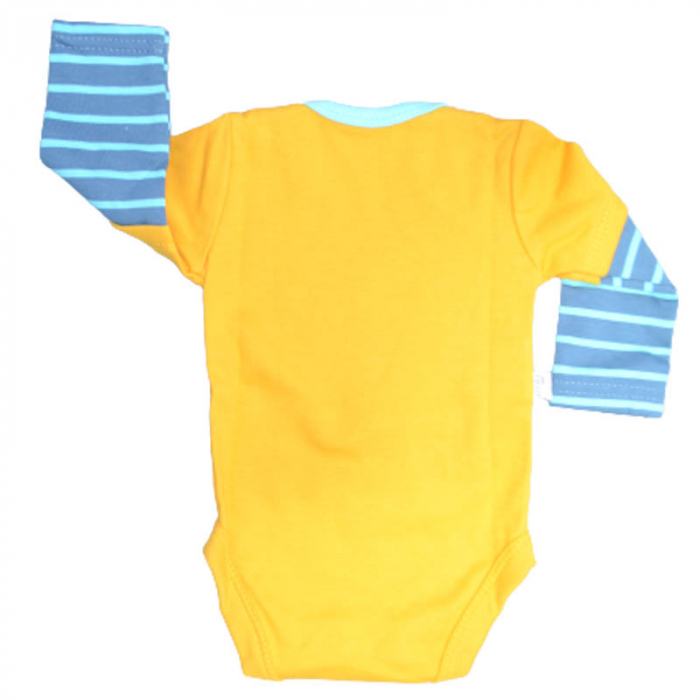 Body cu maneca lunga pentru baieti Koala Jumbo 02-484, Galben [2]