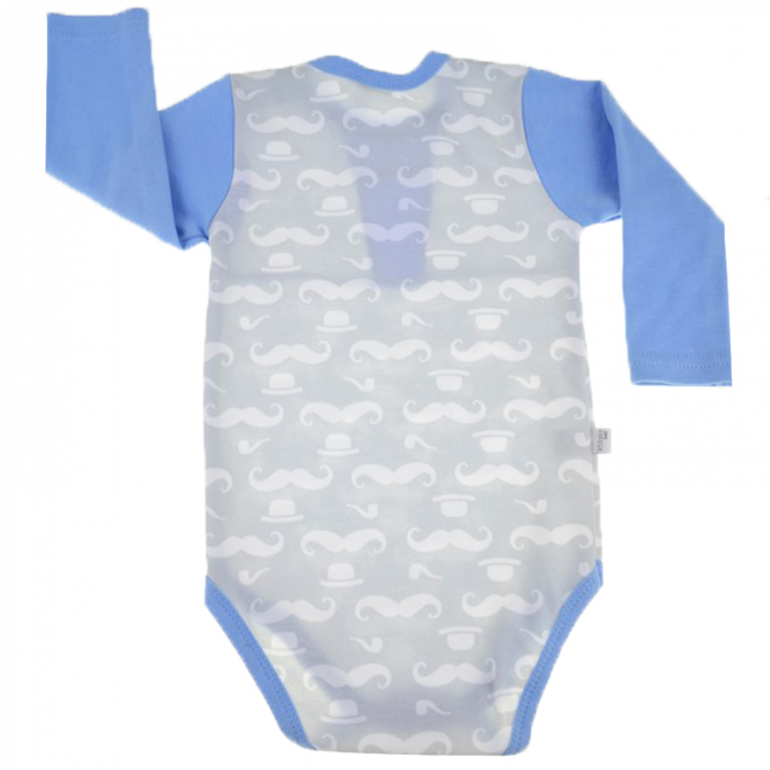 Body cu maneca lunga pentru baieti Koala Hipster 04-939G-80-cm, Gri [2]