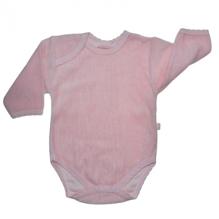 Body cu maneca lunga pentru fete Koala Bobas  K740, Roz [1]