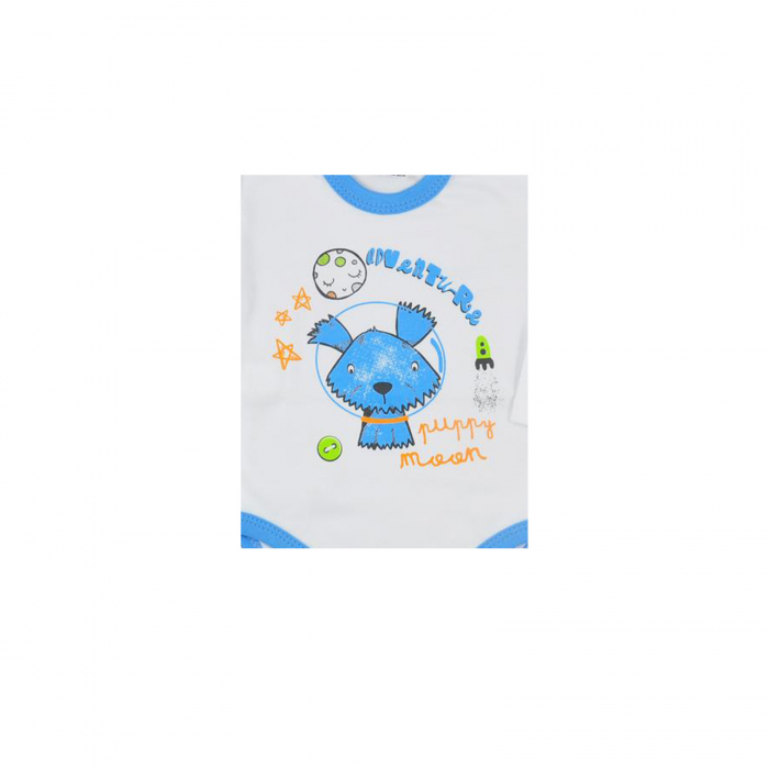 Body cu maneca lunga pentru baieti Koala Puppy T1-50_74 cm, Alb [2]