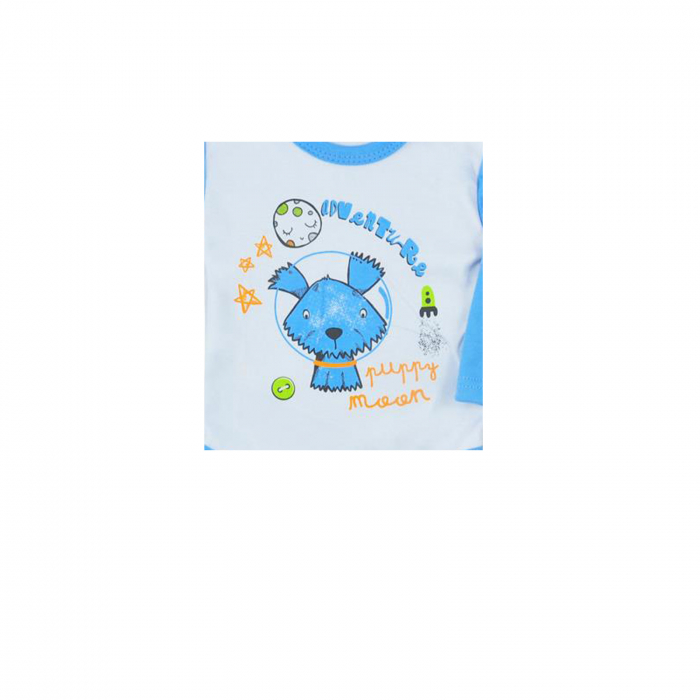 Body cu maneca lunga pentru baieti Koala Puppy T1-507A_74 cm, Alb [2]