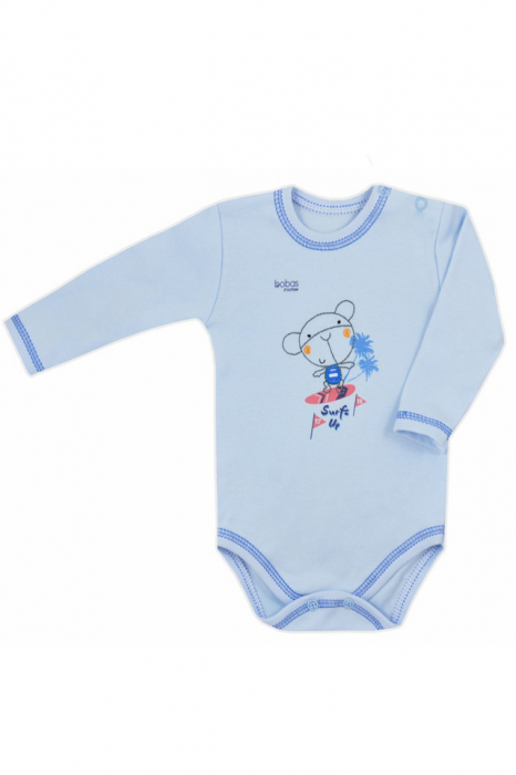 Body cu maneca lunga pentru baieti Koala Samba 3901-AL-80-cm, Albastru [1]