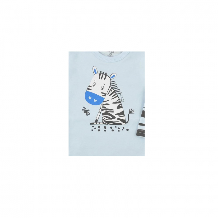 Body cu maneca lunga pentru baieti Koala Sawanna 08-058A_68 cm, Albastru [2]