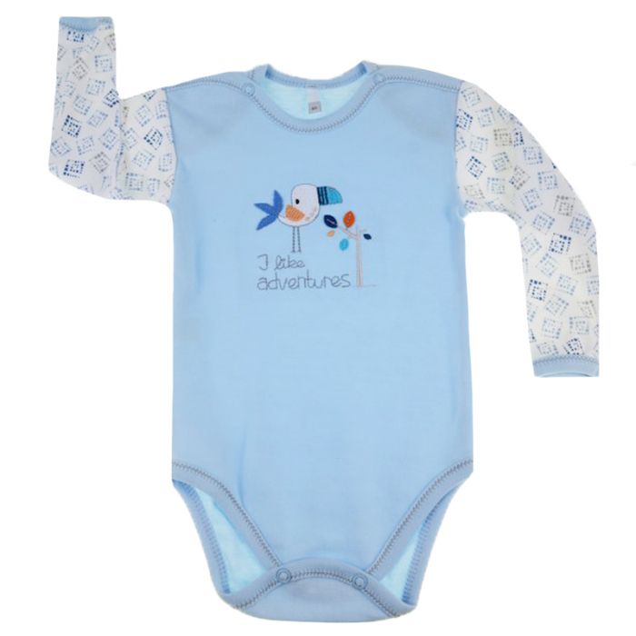 Body cu maneca lunga pentru baieti Koala Tajemniczy Ogrod 04-225A-80-cm, Albastru [1]