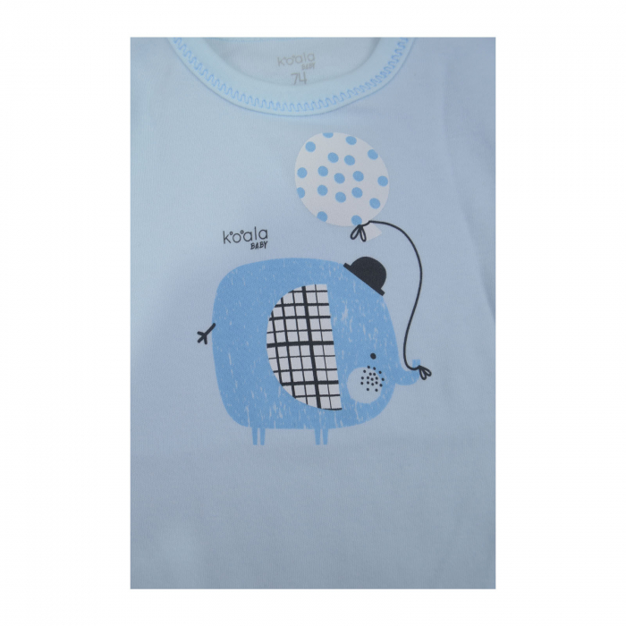 Body cu maneca lunga pentru baieti Koala Tasmania 08-632A_74 cm, Albastru [3]