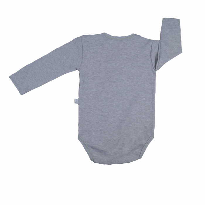 Body cu maneca lunga pentru baieti Koala Tasmania 08-632G_74 cm, Gri [2]