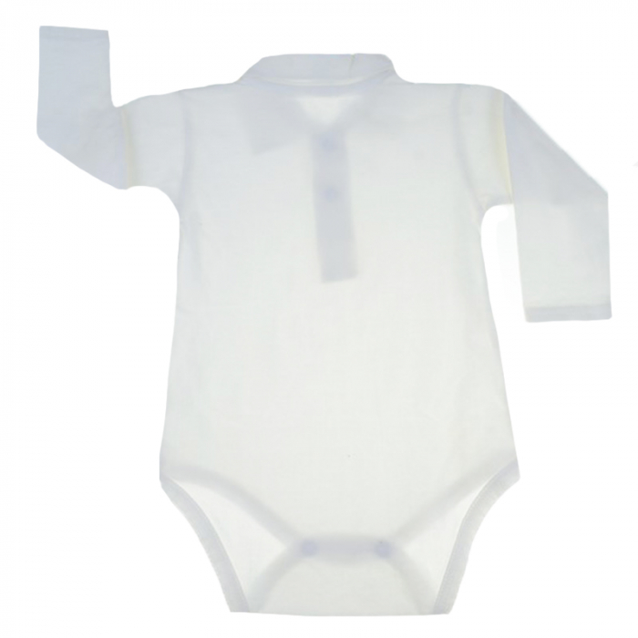 Body cu maneca lunga pentru baieti Malgosia MGS3C-86-cm, Crem [3]