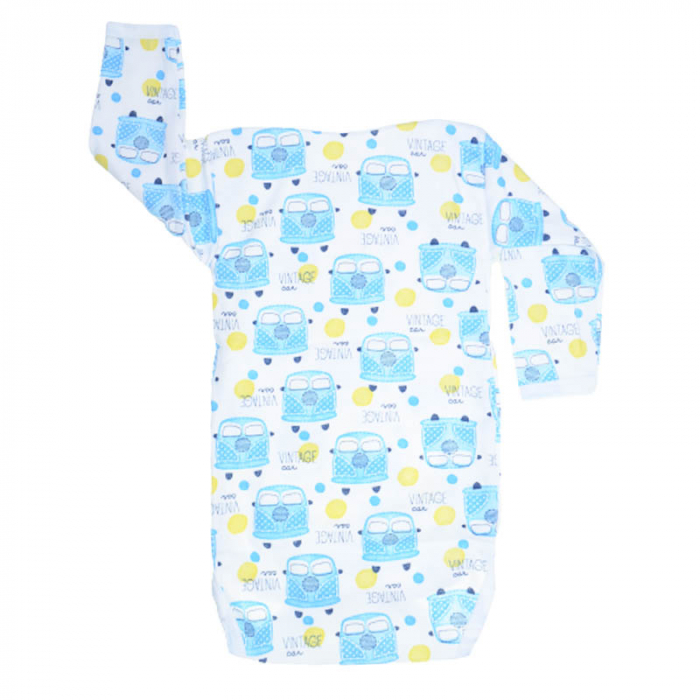 Body cu maneca lunga pentru baieti Mini Junior 80323, Alb [2]