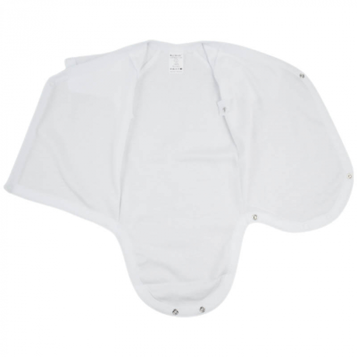 Body cu maneca scurta pentru fete Mini Bimbi 130323-1, Alb [4]