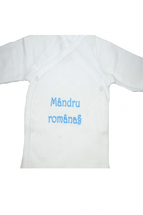 Body cu maneca lunga pentru baieti Mini Bimbi BMBB9-A-74-cm, Alb [3]