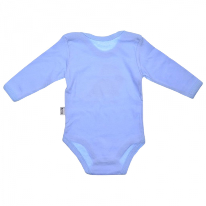 Body cu maneca lunga, pentru baieti, Mini Junior 1118A, Albastru [3]