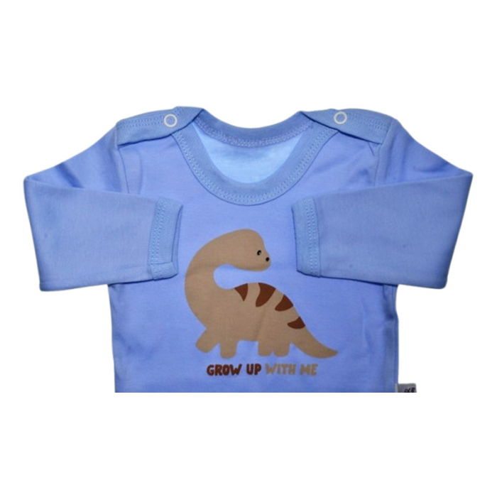 Body cu maneca lunga, pentru baieti, Mini Junior 1118A, Albastru [2]