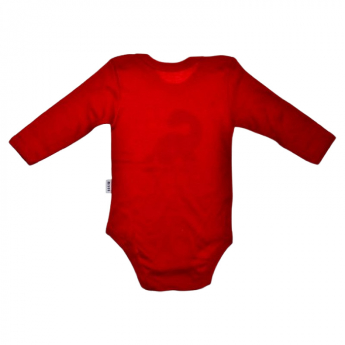 Body cu maneca lunga, pentru baieti, Mini Junior 1118R2, Rosu [3]