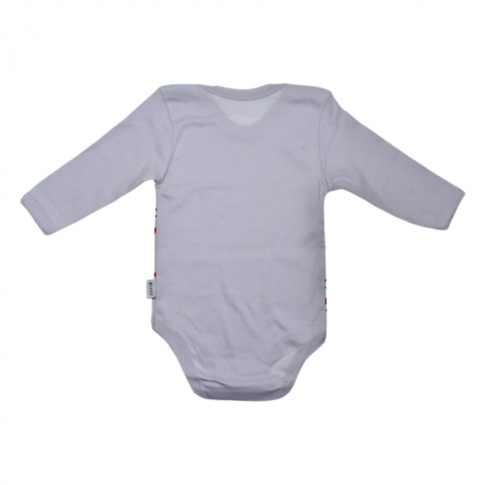 Body cu maneca lunga, pentru baieti, Mini Junior 1118G2, Gri [3]