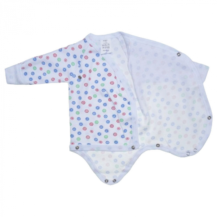 Body cu maneca lunga pentru copii Mini Junior 220124-2, Alb [3]