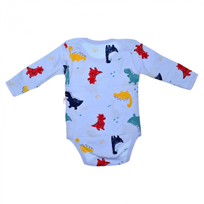 Body cu maneca lunga, pentru baieti, Mini Junior BD2910A, Albastru [3]