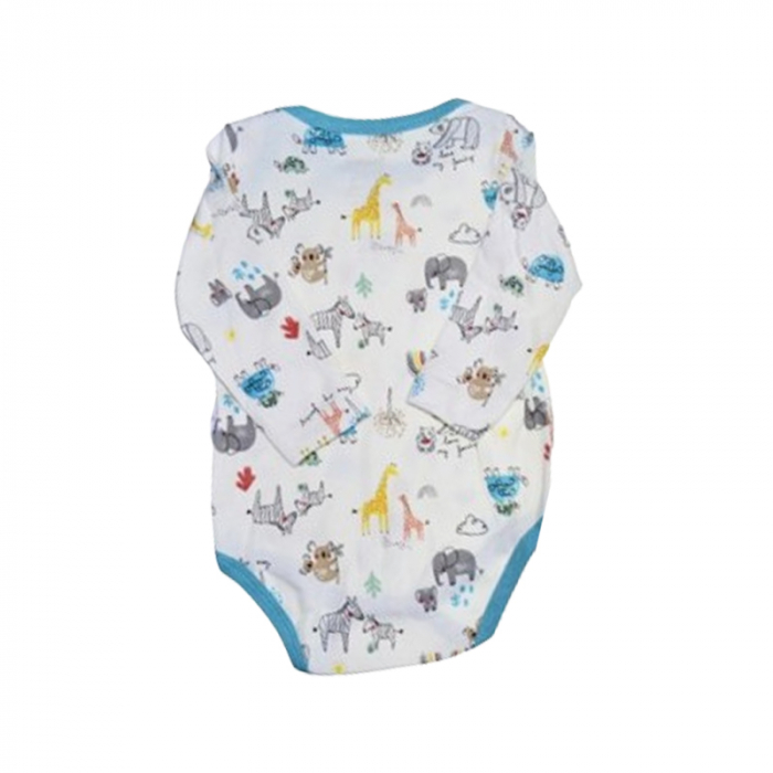 Body cu maneca lunga pentru baieti Mini Junior BDY-16448, Albastru [2]