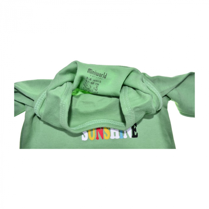 Body cu maneca lunga pentru copii Mini Junior, BDY-16436V, Verde [3]