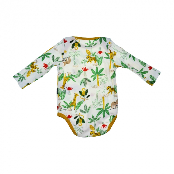 Body cu maneca lunga pentru copii Mini Junior, BDY-16960-1G, Galben [2]