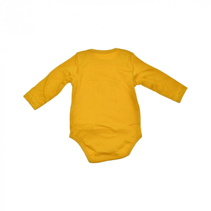 Body cu maneca lunga pentru copii, Mini Junior, BDY-16960G, Galben [2]