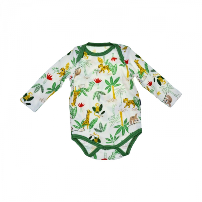 Body cu maneca lunga pentru copii Mini Junior, BDY-16960-1V, Verde [1]