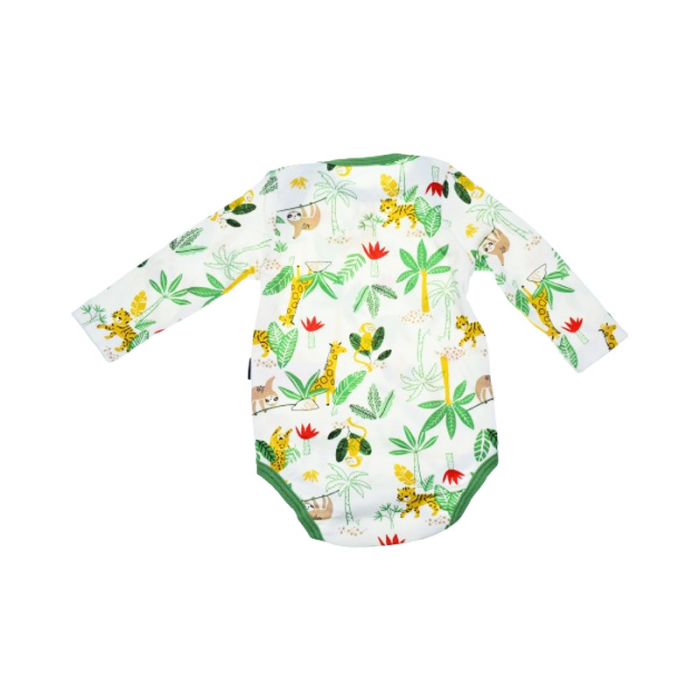 Body cu maneca lunga pentru copii Mini Junior, BDY-16960-1V, Verde [2]