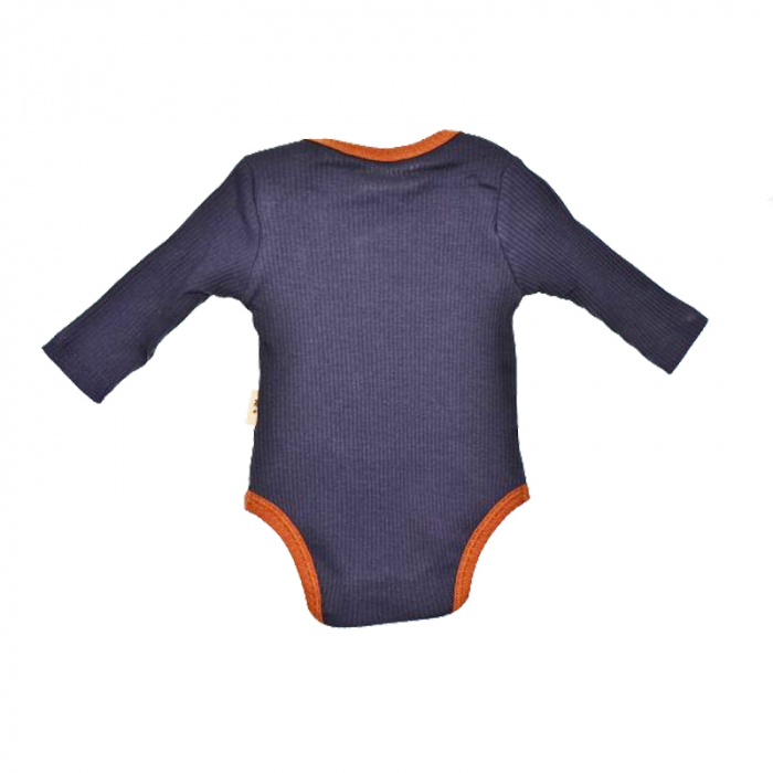 Body cu maneca lunga pentru baieti  Mini Junior BDY-4MJ, Bleumarin [3]