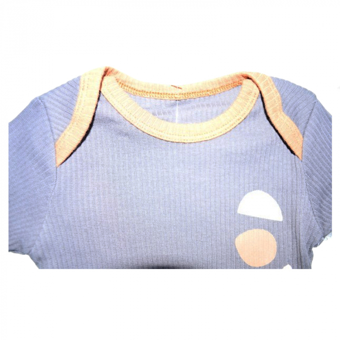 Body cu maneca lunga pentru baieti  Mini Junior BDY-4MJ, Bleumarin [2]