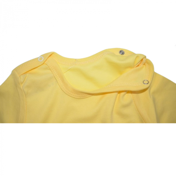 Body cu maneca lunga pentru baieti Mini Junior BDY-MJ15, Galben [2]