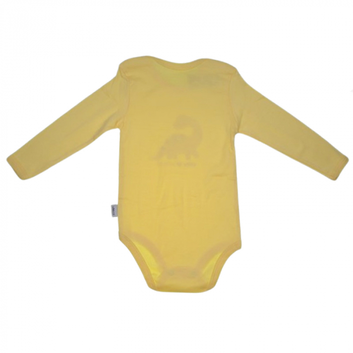 Body cu maneca lunga pentru baieti Mini Junior BDY-MJ15, Galben [3]