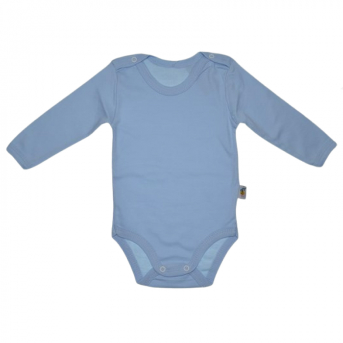 Body cu maneca lunga pentru baieti Mini Junior BDY-MJ18, Albastru [1]