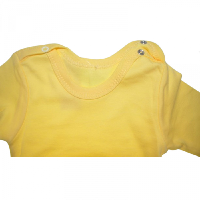 Body cu maneca lunga pentru copii Mini Junior BDY-MJ19, Galben [2]