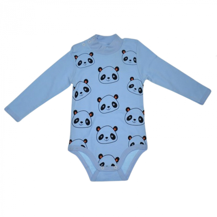Body cu maneca lunga pentru baieti Mini Junior BDY-MJ28, Albastru [1]