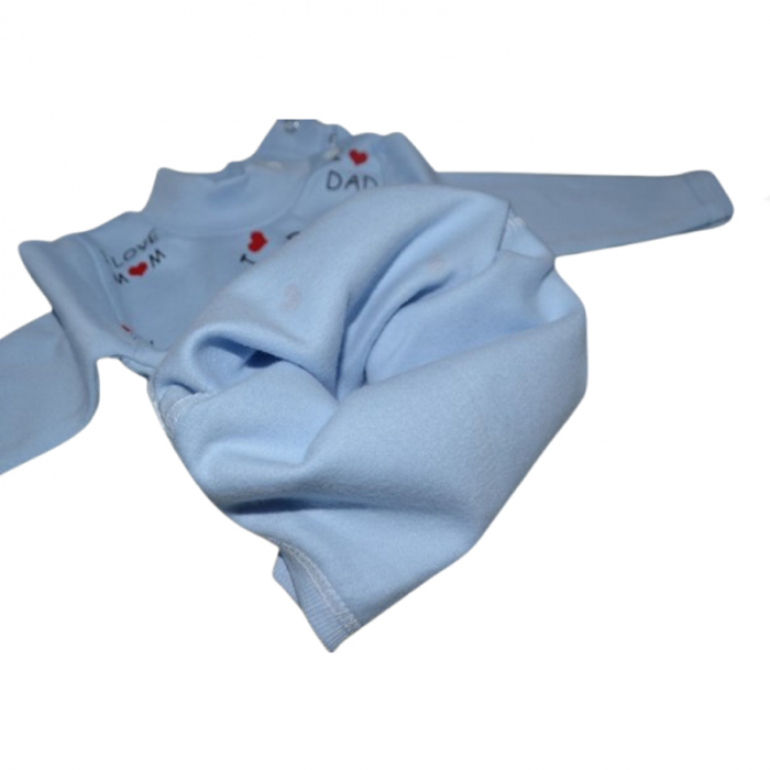 Body cu maneca lunga pentru baieti Mini Junior BDY-MJ29, Albastru [4]