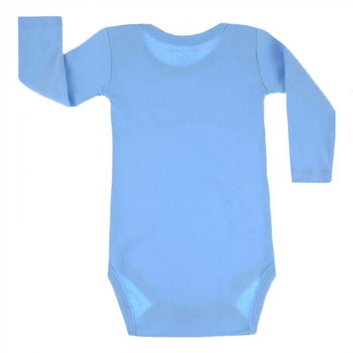 Body cu maneca lunga pentru baieti Mini Junior MJ-14-86-cm, Albastru [3]