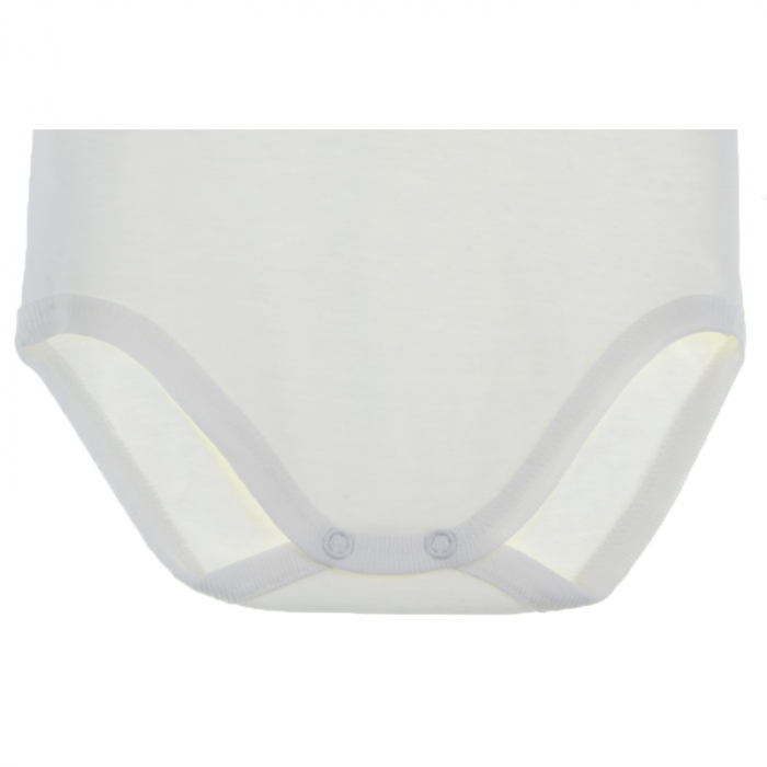 Body cu maneca lunga pentru baieti Mini Junior MJ-19C-80-cm, Crem [2]