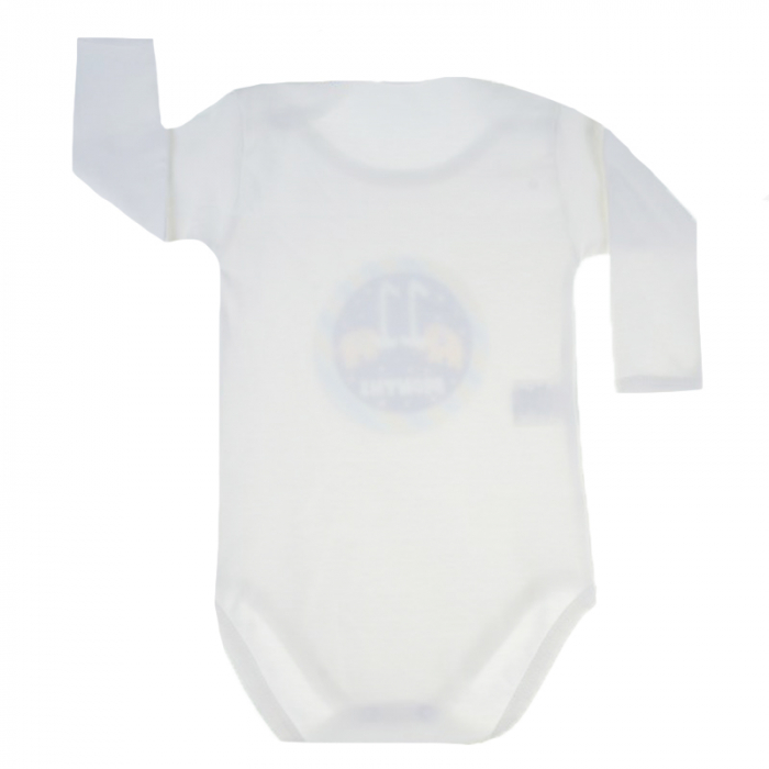 Body cu maneca lunga pentru baieti Mini Junior MJ-19C-80-cm, Crem [3]