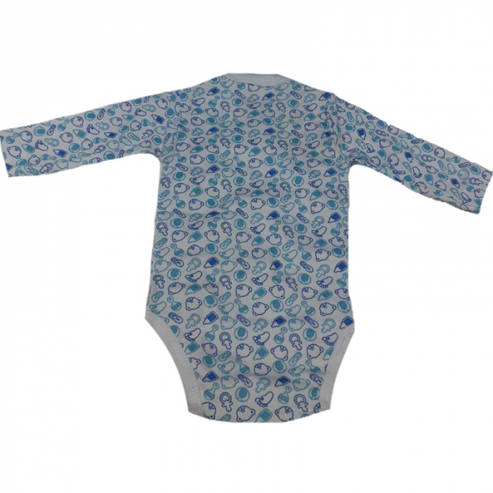 Body cu maneca lunga pentru baieti Pifou Model 10 M10-A18-1-54-58-cm, Verde [2]