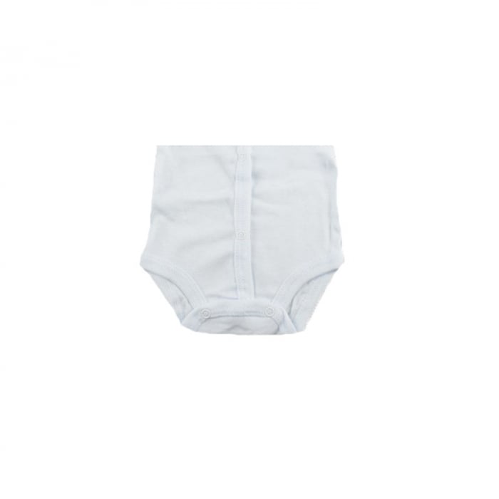Body cu maneca lunga pentru baieti Pifou Model 11 M11-AL-14-46-50-cm, Alb [2]