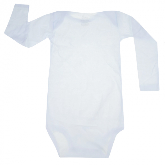 Body cu maneca lunga pentru copii Pifou Model 6 MDL6-6, Alb [2]