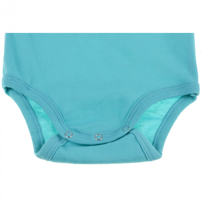 Body cu maneca lunga pentru baieti Pifou Model 9 BPCP-T-76-82-cm, Turcoaz [3]