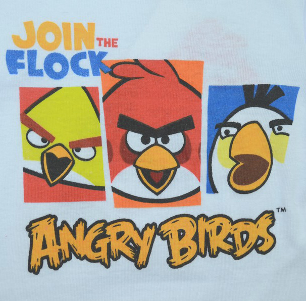 Body cu maneca lunga pentru baieti Sun City Angry Birds NH0300-A-80-cm, Alb [3]