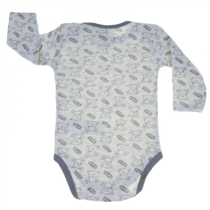 Body cu maneca lunga pentru copii E Plus M 59754G-86-cm, Gri [2]