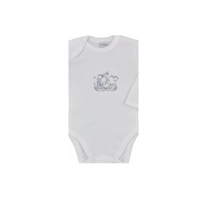 Body cu maneca lunga pentru copii Koala Misio 3034_92 cm, Alb [2]