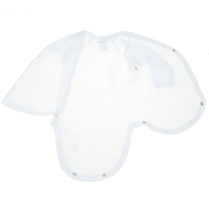 Body cu maneca lunga pentru copii Mini Bimbi BMBB-1-62-cm, Alb [3]