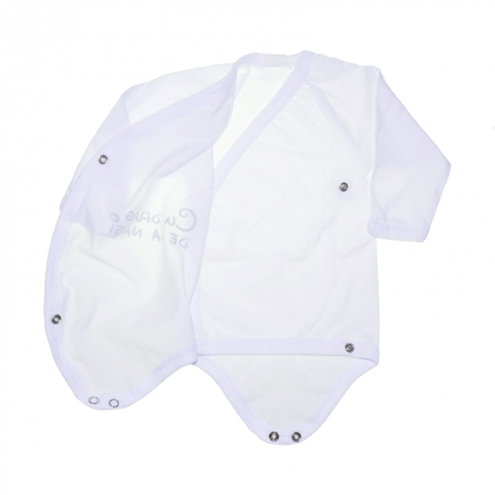 Body cu maneca lunga pentru bebelusi Mini Junior 562058, Alb [3]