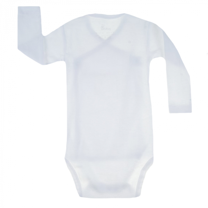 Body cu maneca lunga pentru copii Pifou Model 10 ML10-A2A-70-76-cm, Alb [3]