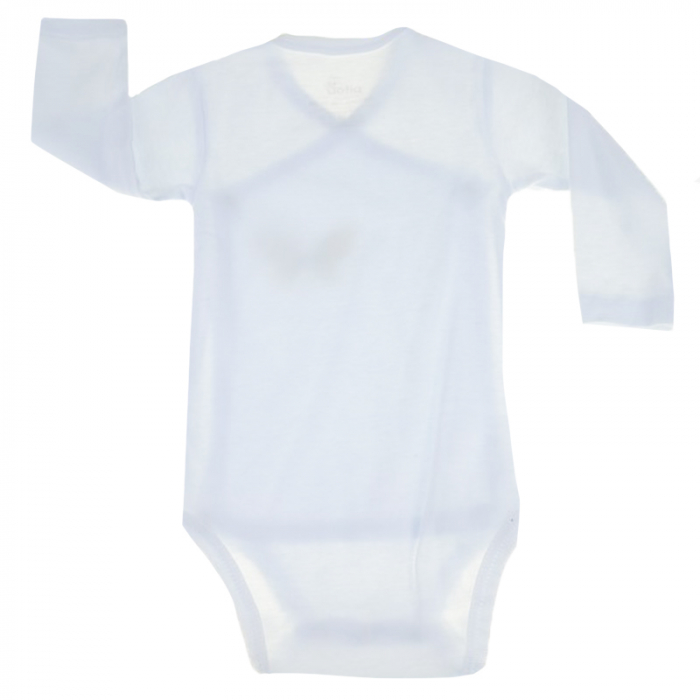 Body cu maneca lunga pentru copii Pifou Model 10 ML10-A5-66-70-cm, Alb [2]